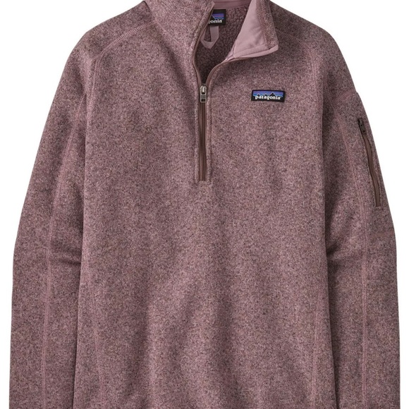 Women's Purple Quarter-Zip Sweater - Picture 4 of 14